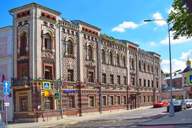 Konstantinopolis çiftliği 1887 yılında Çar 3. İnşaat mimar Sergey Rodionov tarafından denetlendi. Rusya, Moskova, Haziran 2019.