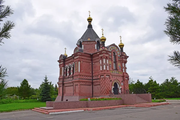 Egyház Alexander Nevsky Mikhailovskaya Sloboda Épült Huszadik Század Elején Egyetlen — Stock Fotó