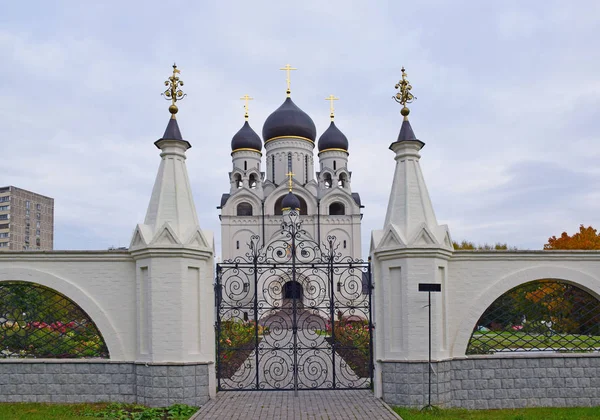 Templo Serafim Sarov Medvedkovo Foi Construído 2017 Pelo Arquiteto Alexei — Fotografia de Stock
