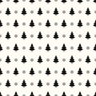 Noel ağacı kar taneleri seamless modeli 