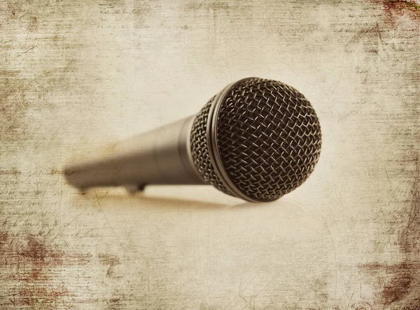 Microphone Grunge Textures Backgrounds — Stock Photo, Image