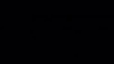 El yazısı stilinin grafiksel animasyon unsurları. Alfa kanallı çizgi film animasyonu