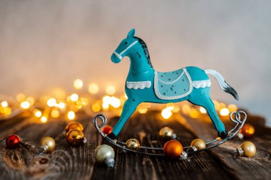 Soyut arkaplanda Noel süslemesi