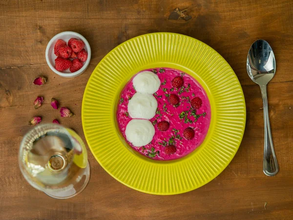 Blick Von Oben Auf Hausgemachtes Essen — Stockfoto