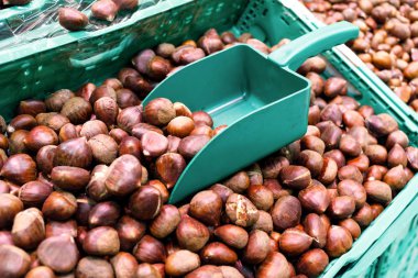 kestane fındık dükkanı sayaç üzerinde