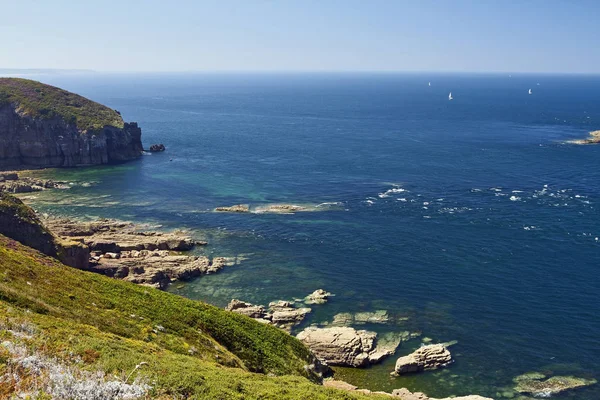 Cap Frehel Est Endroit Très Pittoresque Sur Côte Nord Bretagne — Photo