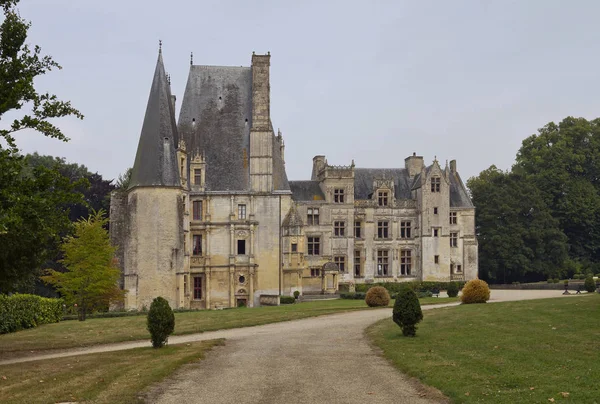 Château Fontaine Henry Toit Extrêmement Haut Une Façade Richement Sculptée — Photo