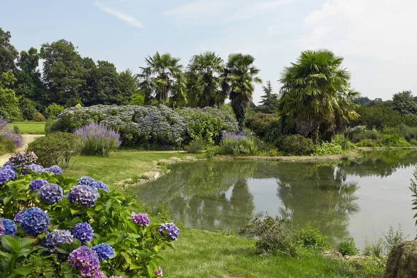 Jardín Del Blue Spring Botanical Park High Bretagne Encuentra Alrededor — Foto de Stock
