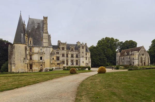 Fontaine Henry Castle Vacker Renaissance Bosättni — Stockfoto