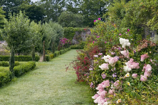 Botanik Park Haute Bretagne Bir Ngiliz Romantik Manzara Garde Tasarlanmıştır — Stok fotoğraf