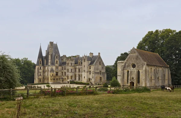 Kasteel Van Fontaine Henry Een Zeer Harmonische Uitstekend Propotioned Kasteel — Stockfoto