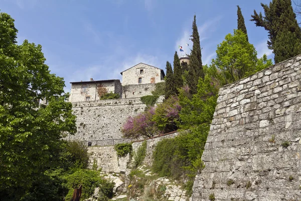 Fortified complex of Brescia castle — Stock Photo, Image