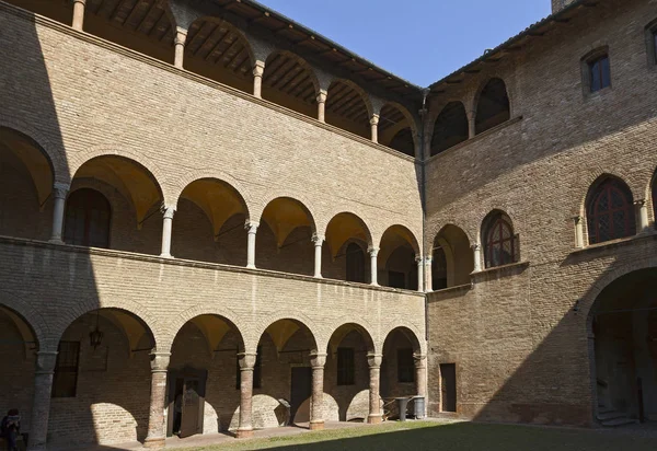 Der Innenhof der Rocca Sanvitale in Fontanellato — Stockfoto