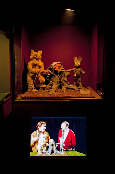 挪威奥斯陆 2016年8月25日 卡普里诺动画片 雷文卡 Reve Enka 1962 在奥斯陆电影博物馆的木偶 — 图库照片