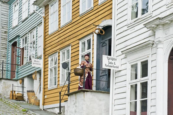 Bergen Noruega Julio 2018 Los Talleres Pintura Tienda Cosméticos Gamle — Foto de Stock