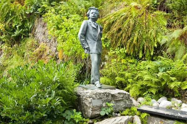 Bergen Noruega Julio 2018 Estatua Tamaño Natural Edvard Grieg Parte — Foto de Stock