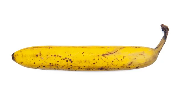 Banan Isolerad Vit Bakgrund — Stockfoto