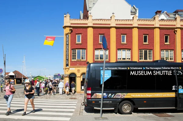 Bergen Norvegia Luglio 2018 Museo Anseatico Bergen Norvegia — Foto Stock