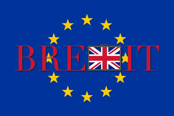 Illustration vectorielle Brexit isolée — Image vectorielle