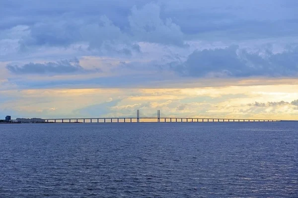 General View Oresund Bridge Denmark — Stock Photo, Image