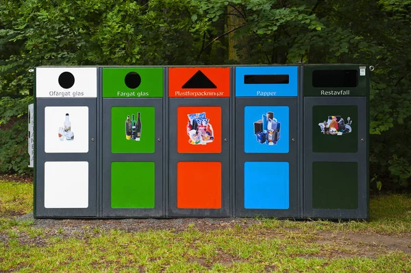 Malmo Sweden June 2014 Waste Sorting Malmo — Stock Photo, Image