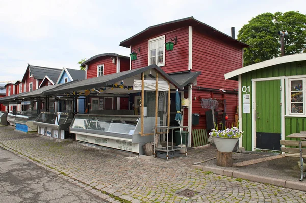 Μάλμο Σουηδία Ιουνίου 2014 Αγορά Ψαριών Που Ονομάζεται Fiσκόνοντορνα Στο — Φωτογραφία Αρχείου