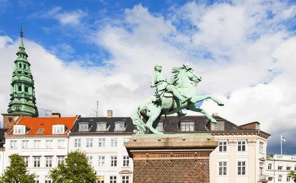 Copenhagen Dinamarca Julio 2014 Monumento Absalón Estatua Del Obispo Axel —  Fotos de Stock