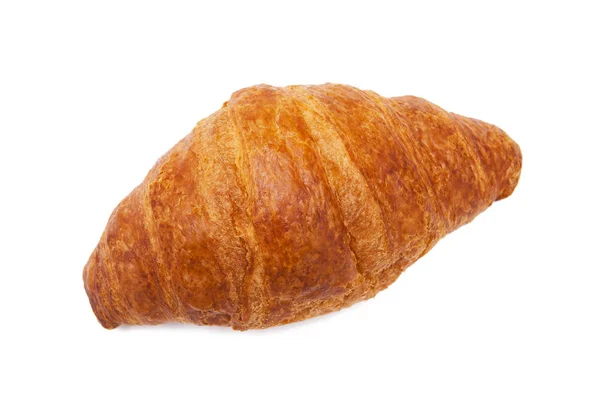 Croissant Izolowany Białym Tle — Zdjęcie stockowe