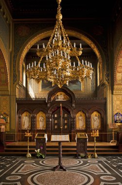 Kopenhag, Danimarka - 2 Temmuz 2014: Kopenhag'daki St Alexander Nevsky Rus Kilisesi