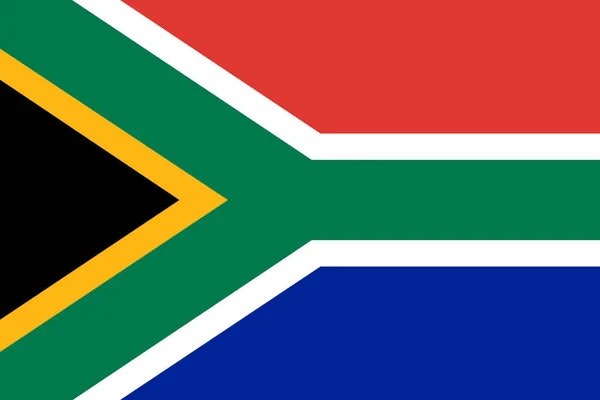 Drapeau Afrique Sud Illustration Vectorielle — Image vectorielle