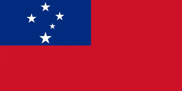 Flaga Samoa Wektor Ilustracji — Wektor stockowy