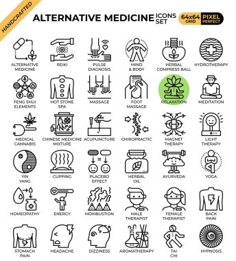 Alternatif tıp kavramı simgeleri