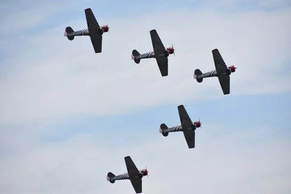 Chicopee Jul Geico Skytypers Gran Exposición Aérea Nueva Inglaterra 2018 — Foto de Stock