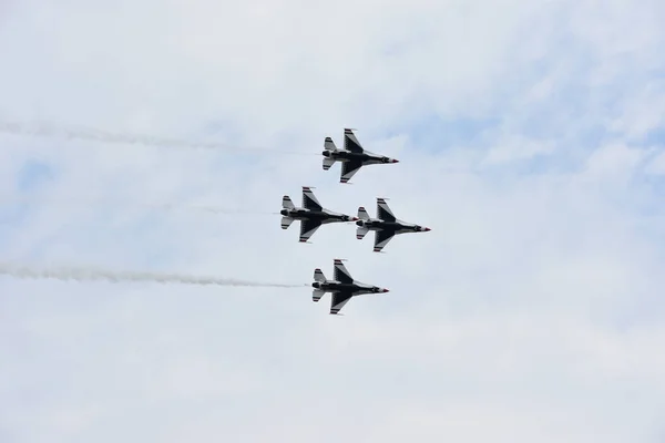 Chicopee Jul 2018 Thunderbirds Fuerza Aérea Los Estados Unidos Gran — Foto de Stock