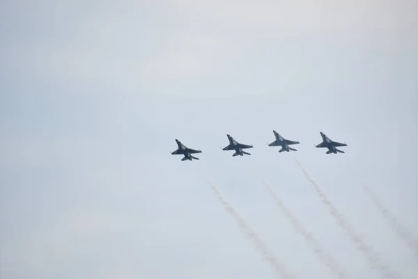 Chicopee Jul 2018 Thunderbirds Fuerza Aérea Los Estados Unidos Gran — Foto de Stock