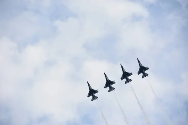 Chicopee Jul 2018 Amerikanska Flyg Vapnet Thunderbirds Great New England — Stockfoto