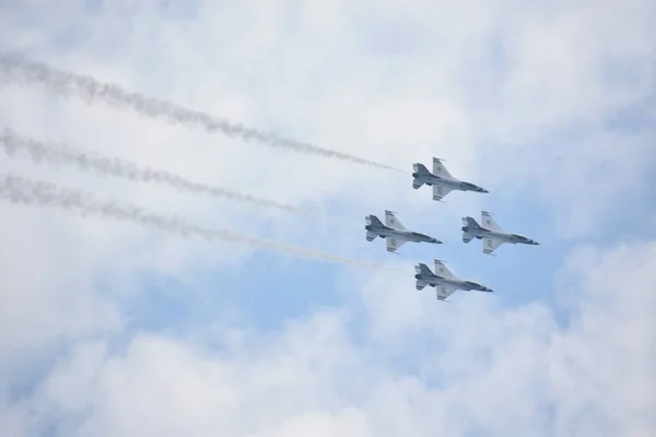 Chicopee Jul 2018 Thunderbirds Fuerza Aérea Los Estados Unidos Gran — Foto de Stock