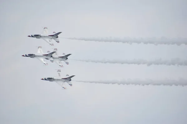 Chicopee Jul 2018 Thunderbirds Fuerza Aérea Los Estados Unidos Gran — Foto de Stock