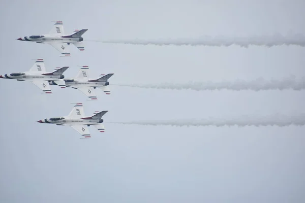 Chicopee Jul 2018 Air Force Thunderbirds Great New England Airshow — Stock Photo, Image