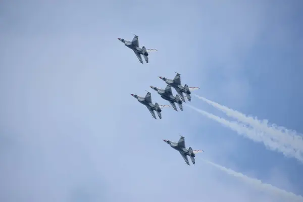 Chicopee Jul 2018 Thunderbirds Fuerza Aérea Los Estados Unidos Gran — Foto de Stock