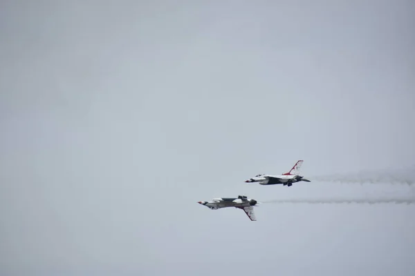 Chicopee Jul 2018 Air Force Thunderbirds Wielkiej Nowej Anglii Airshow — Zdjęcie stockowe