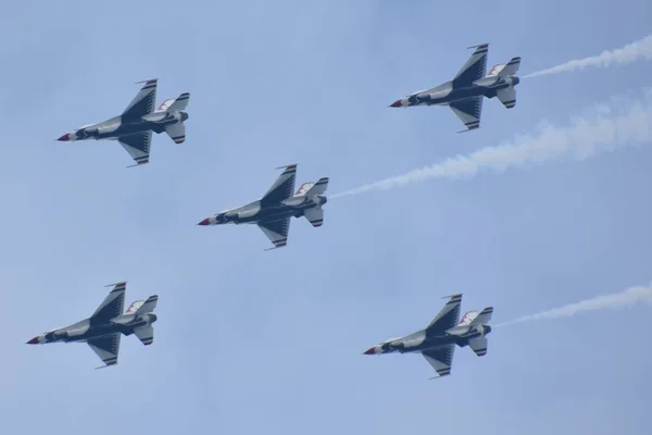 Chicopee Jul 2018 Amerikanska Flyg Vapnet Thunderbirds Great New England — Stockfoto