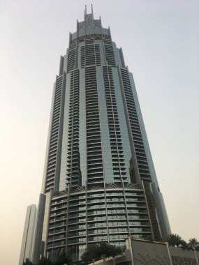 Dubai, Bae - 20 Aralık: 20 Aralık 2018'de görüldüğü gibi, Bae'deki Adres Downtown Dubai. Kule Dubai'nin en yüksek 19..