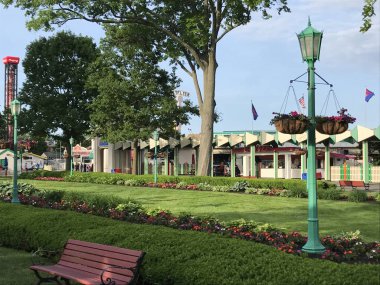 Çavdar, Ny - Haziran 3: Playland Park çavdar, 3 Haziran 2018 üzerinde görüldüğü gibi New York'da. Parkta 1928 yılında inşa edilmiş.