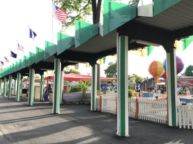 Çavdar, Ny - Haziran 3: Playland Park çavdar, 3 Haziran 2018 üzerinde görüldüğü gibi New York'da. Parkta 1928 yılında inşa edilmiş.