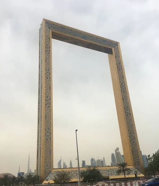 Dubai Eau Mar Dubaï Frame Aux Eau 1Er Mars 2018 — Photo