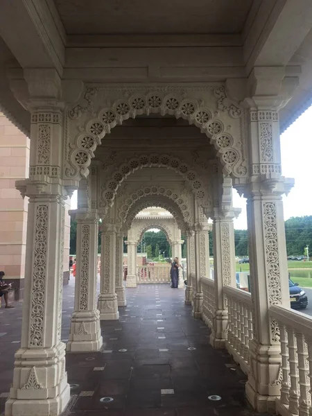 Robbinsville Jul Templo Akshardham Robbinsville Nueva Jersey Visto Julio 2018 — Foto de Stock