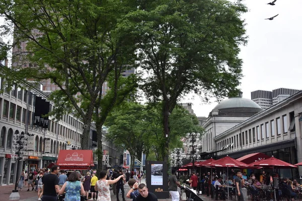 Boston Junio Faneuil Hall Marketplace Boston Massachusetts Visto Junio 2018 —  Fotos de Stock