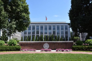 Boston, Ma - Jun 16: Northeastern Üniversitesi Boston, Massachusetts, 16 Haziran 2018 üzerinde görüldüğü gibi. Bu, 1898 yılında kurulan bir özel araştırma üniversitesidir.