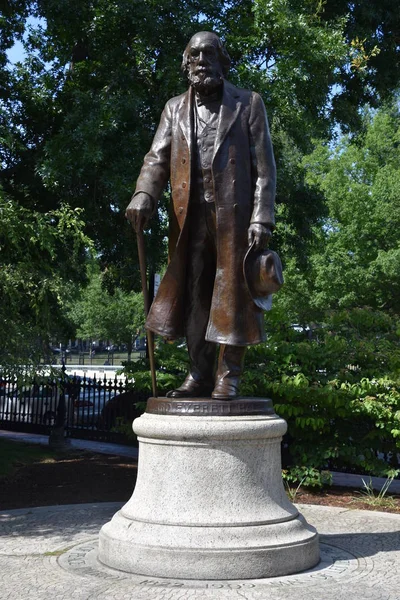 Edward Everett Hale Heykeli Boston Halk Bahçesi Nde — Stok fotoğraf